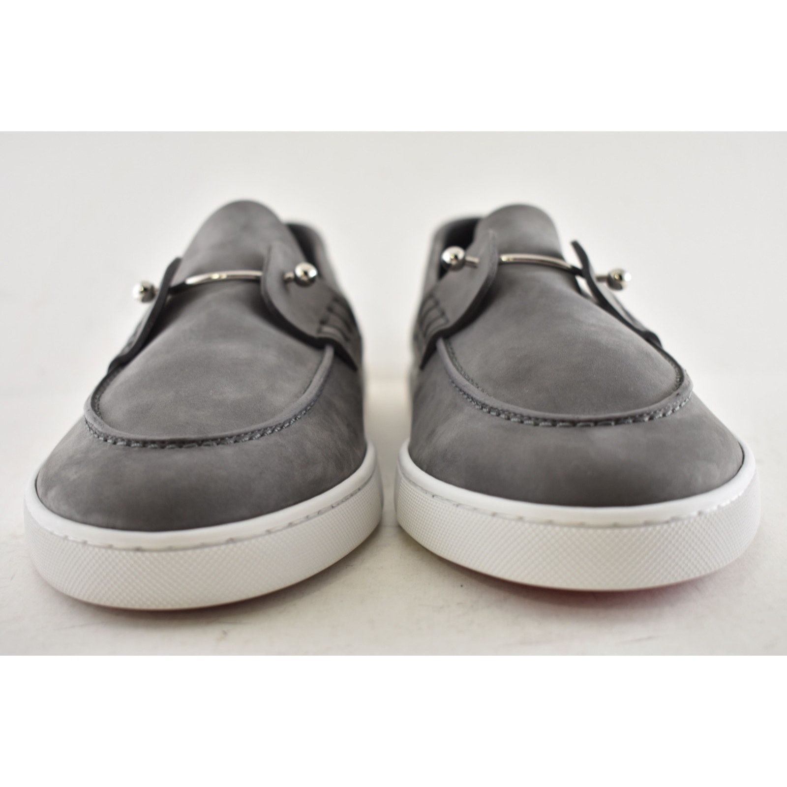 Christian Louboutin Christian Louboutin Mens Chambeliboat Flat Smoky Grey Loafer Size US 12 / EU 45 - 10 Thumbnail