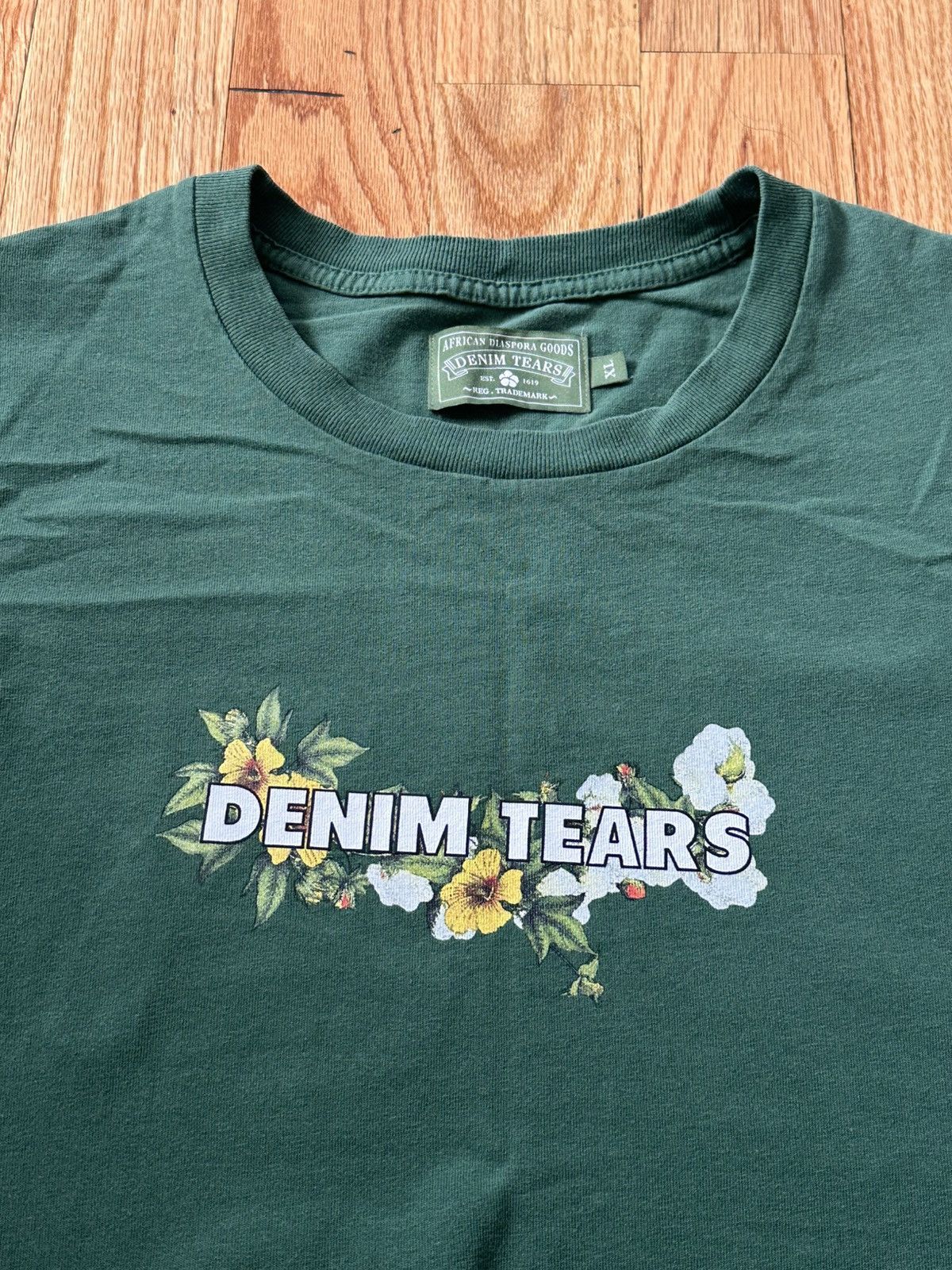 DENIM TEARS Denim tears logo tee Size US XL / EU 56 / 4 - 2 Thumbnail