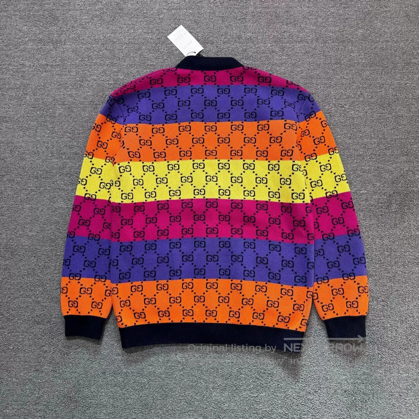 Gucci Gucci SS22 Rainbow GG Print Cardigan. Size S / US 4 / IT 40 - 2 Thumbnail