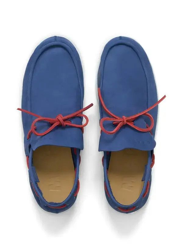 Marni o1w1db10426 Slip-On Leather Loafers in Blue Size US 12 / EU 45 - 3 Thumbnail