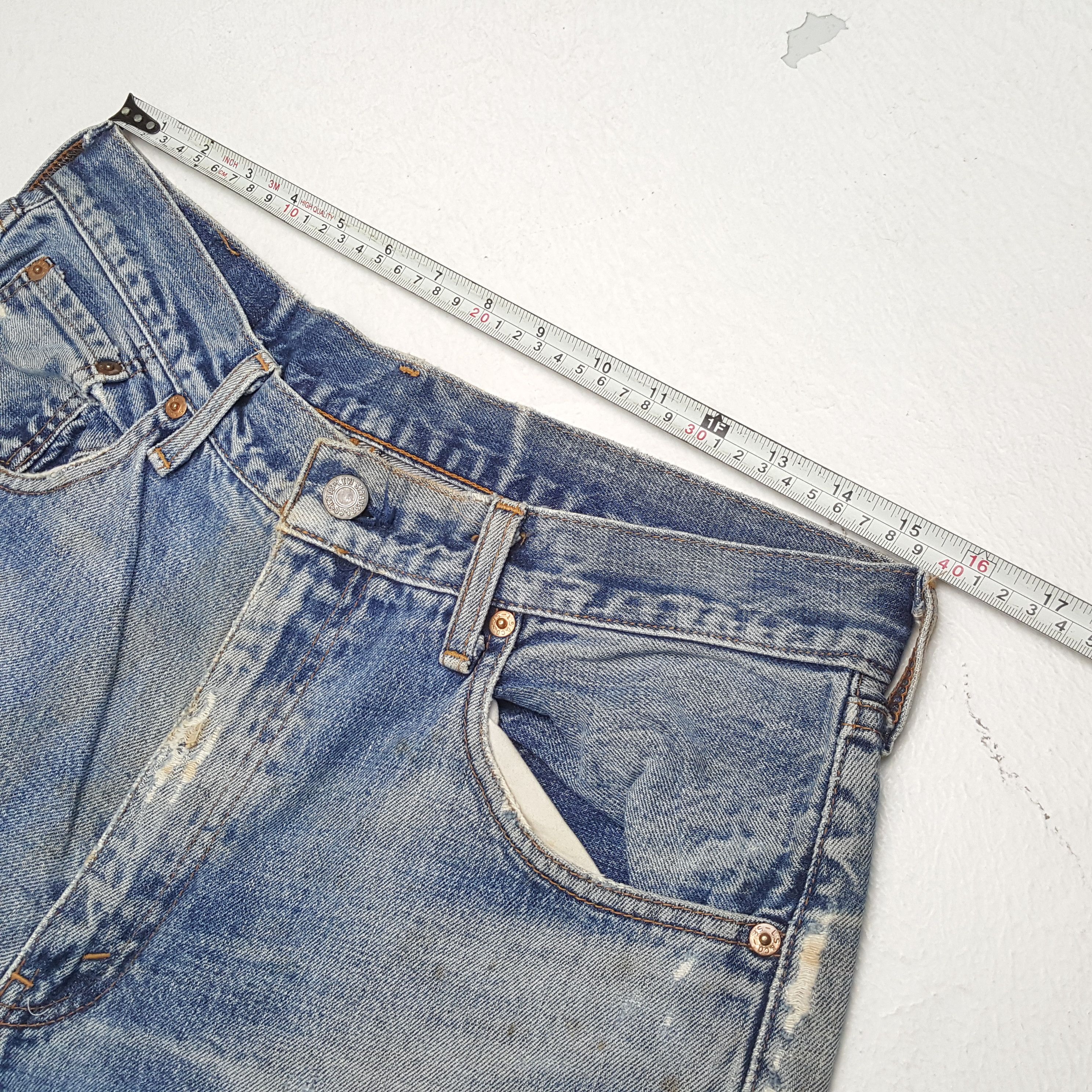 Levi's × Vintage LEVI'S Streetwear Style Distressed Jeans Size US 31 - 7 Thumbnail