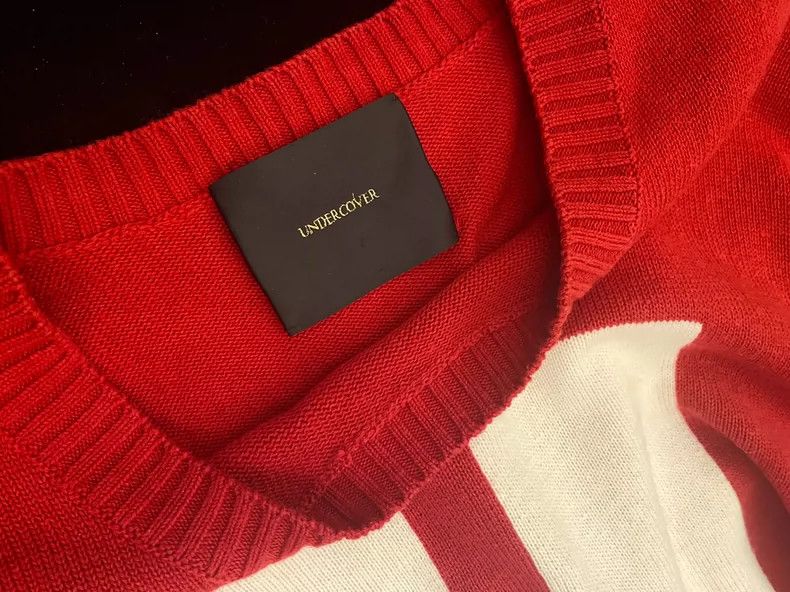 Undercover Undercover China Red Christmas Red Cashmere Sweater Size US XL / EU 56 / 4 - 3 Thumbnail