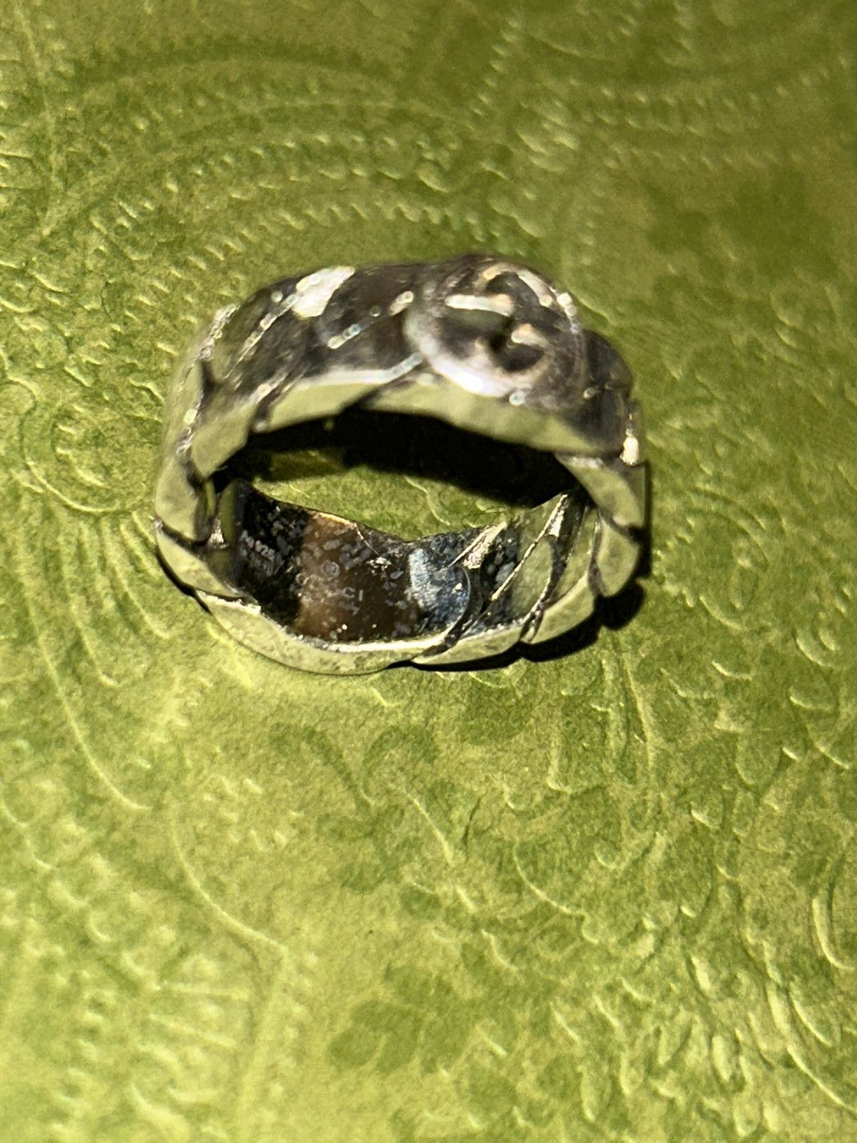 Gucci Gucci Sterling Silver Interlocking Ring 678656 Size ONE SIZE - 5 Thumbnail