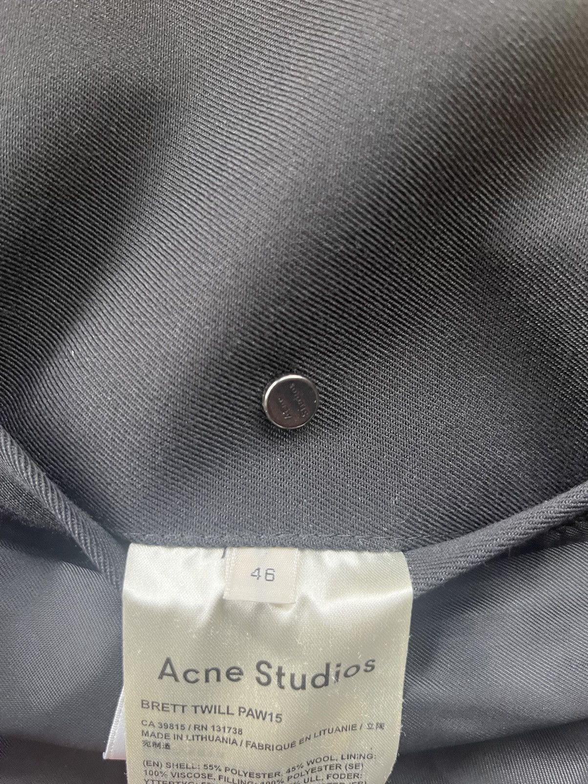 Acne Studios Acne studios - BRETT TWILL PAW15 Jacket Size US M / EU 48-50 / 2 - 7 Thumbnail