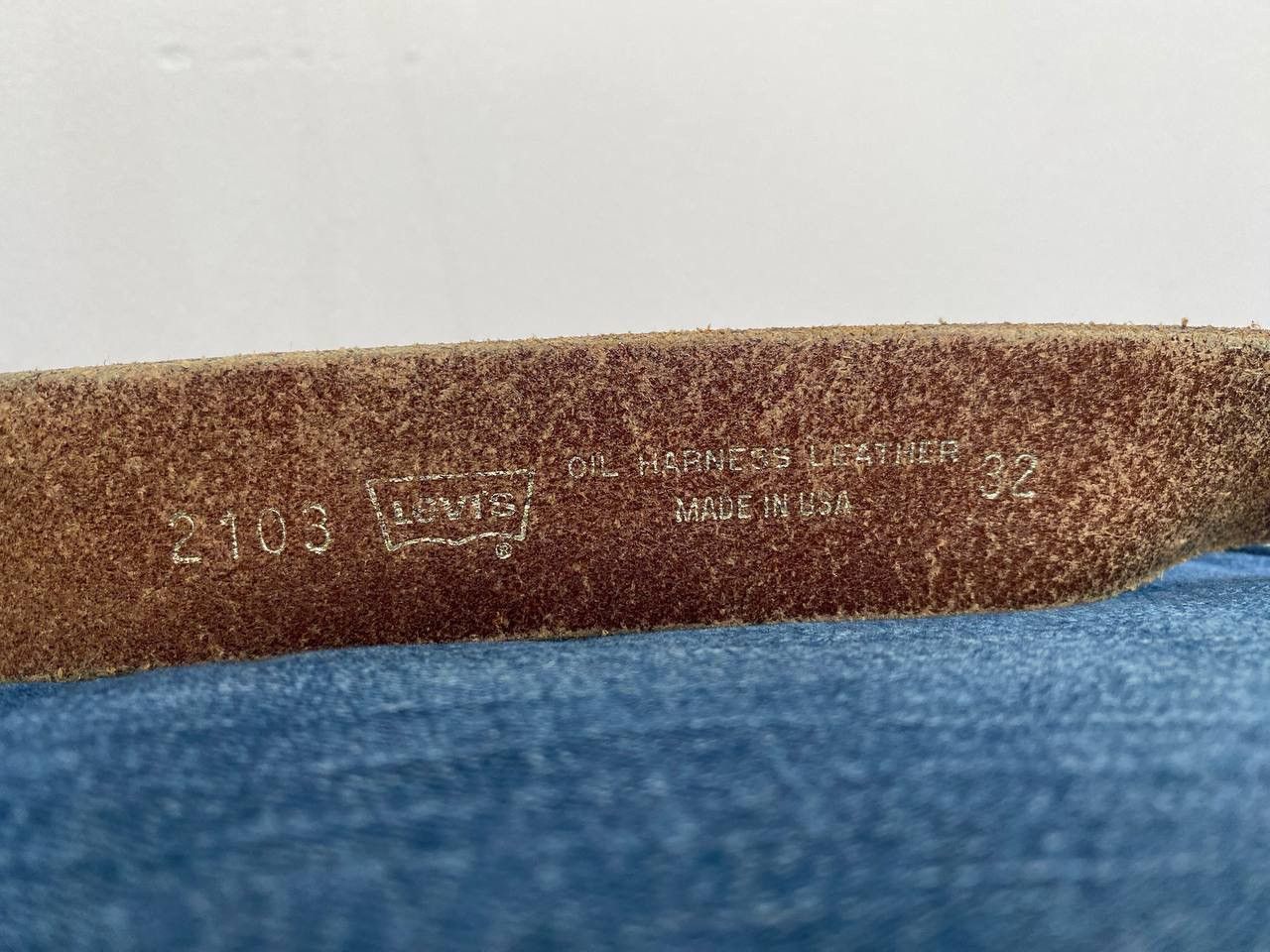 Levi's Vintage 70s Levi's Made In USA Leather Belt Size ONE SIZE - 5 Thumbnail