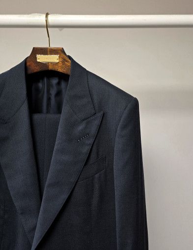 Tom Ford o1sm1stk0824 Windsor Solid Two Piece Suit in Black Size US L / EU 52-54 / 3 - 2 Thumbnail