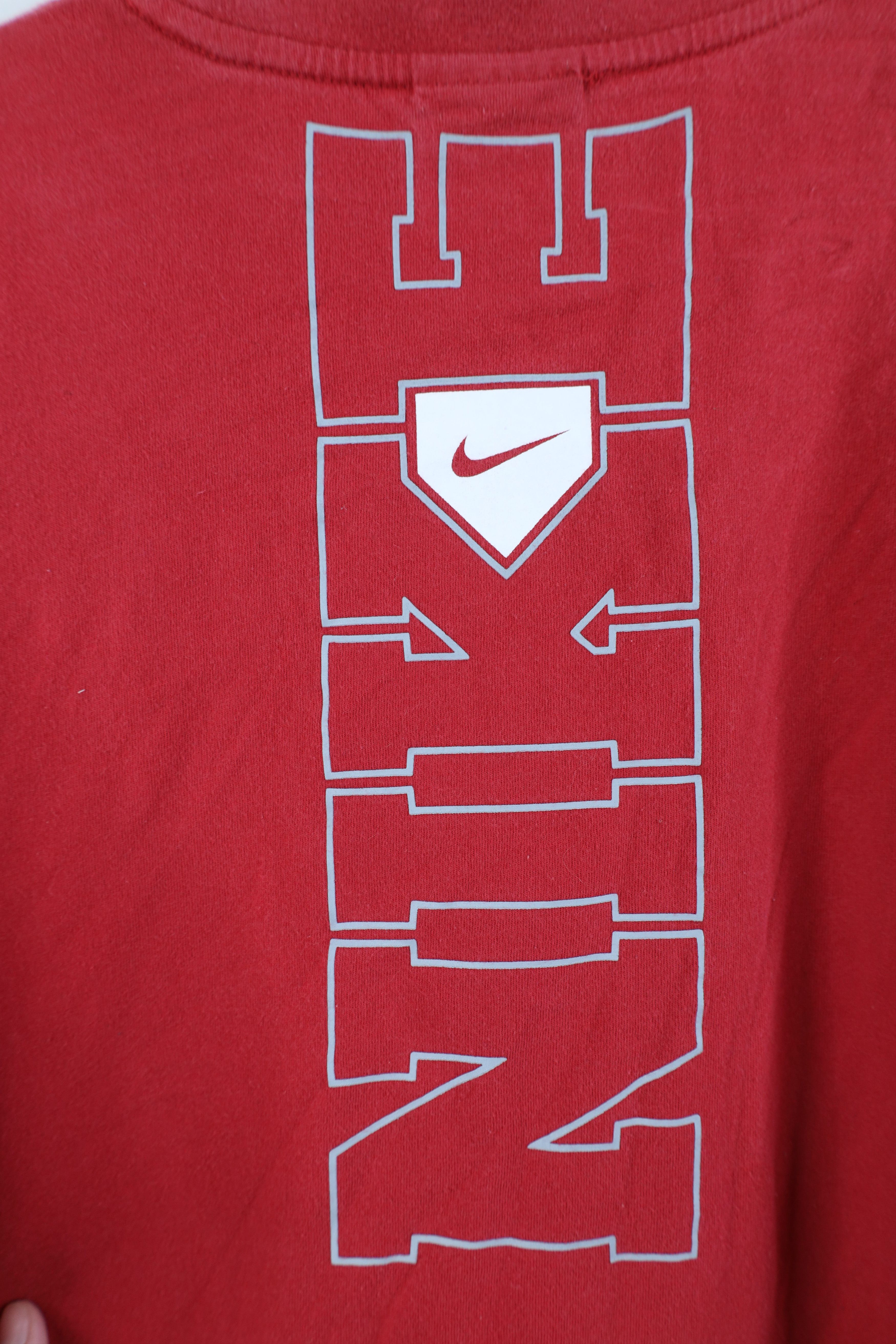 Nike Vintage Y2K Nike Baseball Center Swoosh Short Sleeve T-Shirt Size US L / EU 52-54 / 3 - 11 Thumbnail