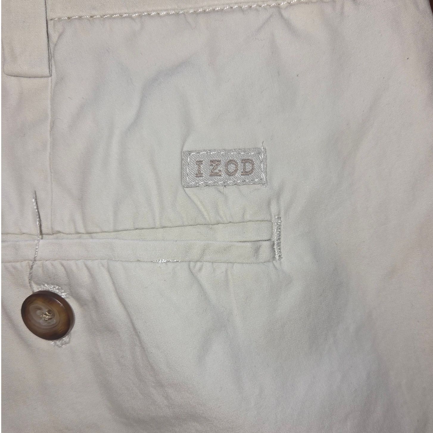 Izod Izod Men's Size 34 Khaki Shorts - Classic Style Size US 34 / EU 50 - 6 Thumbnail