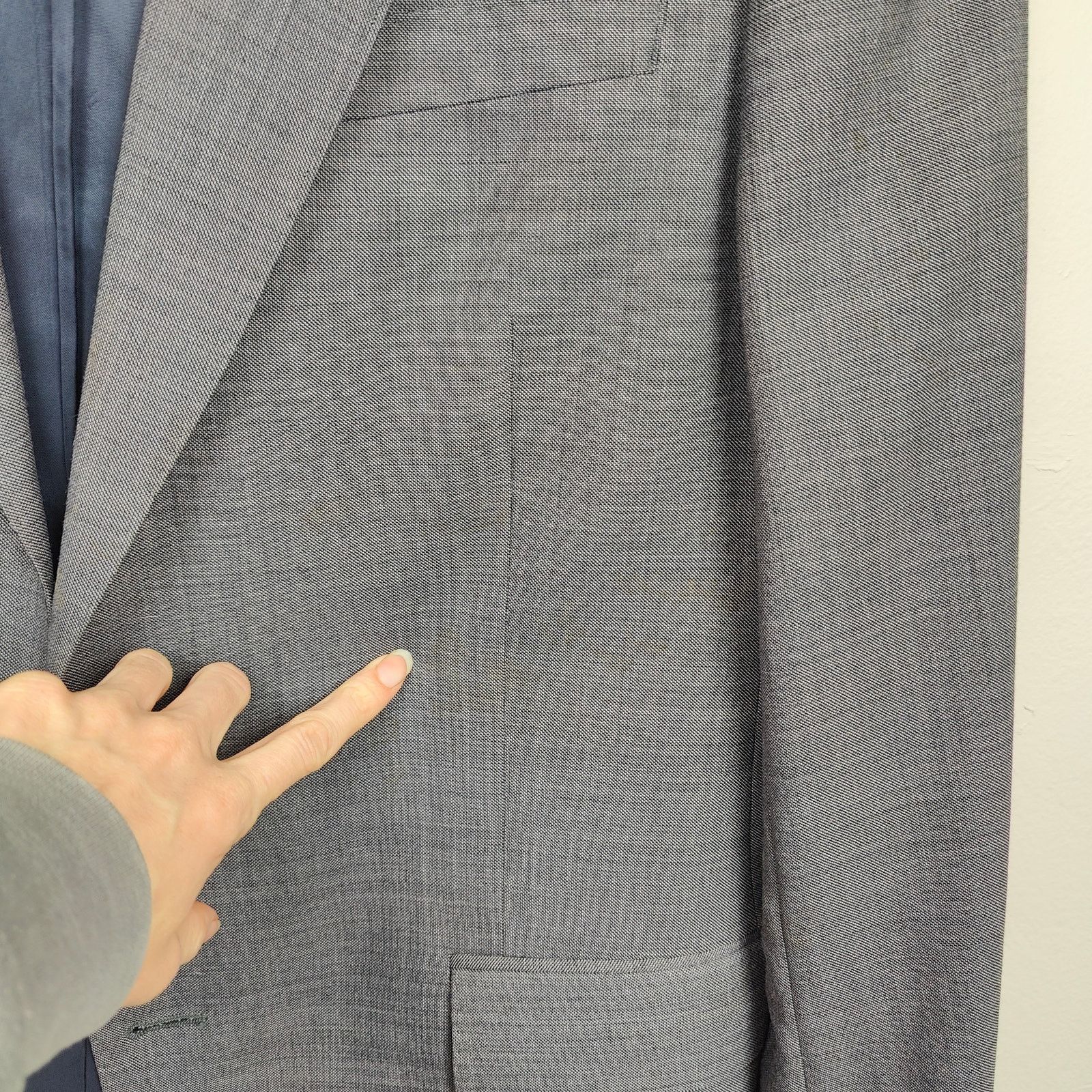 J.Crew J Crew Ludlow Blazer Mens 42R Gray Four Season Wool Size 42R - 2 Thumbnail