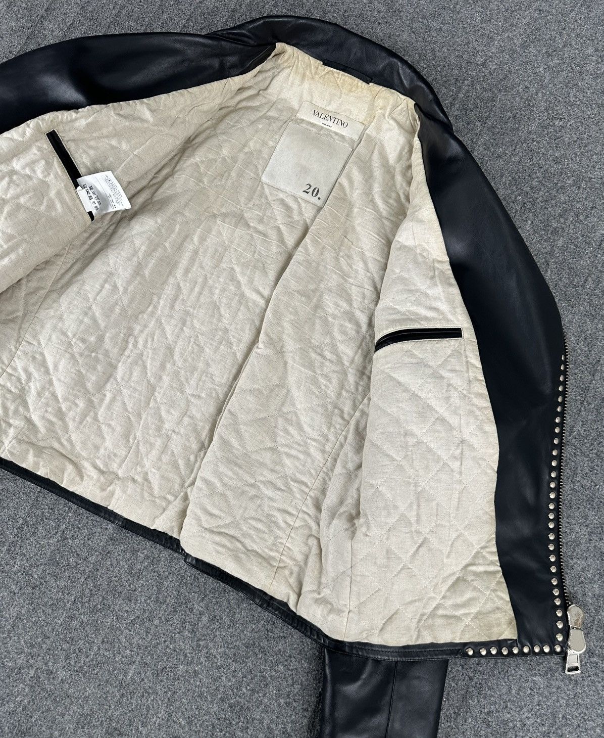 Valentino Valentino - Rockstud Biker Leather Jacket - Embellished Size US L / EU 52-54 / 3 - 17 Thumbnail