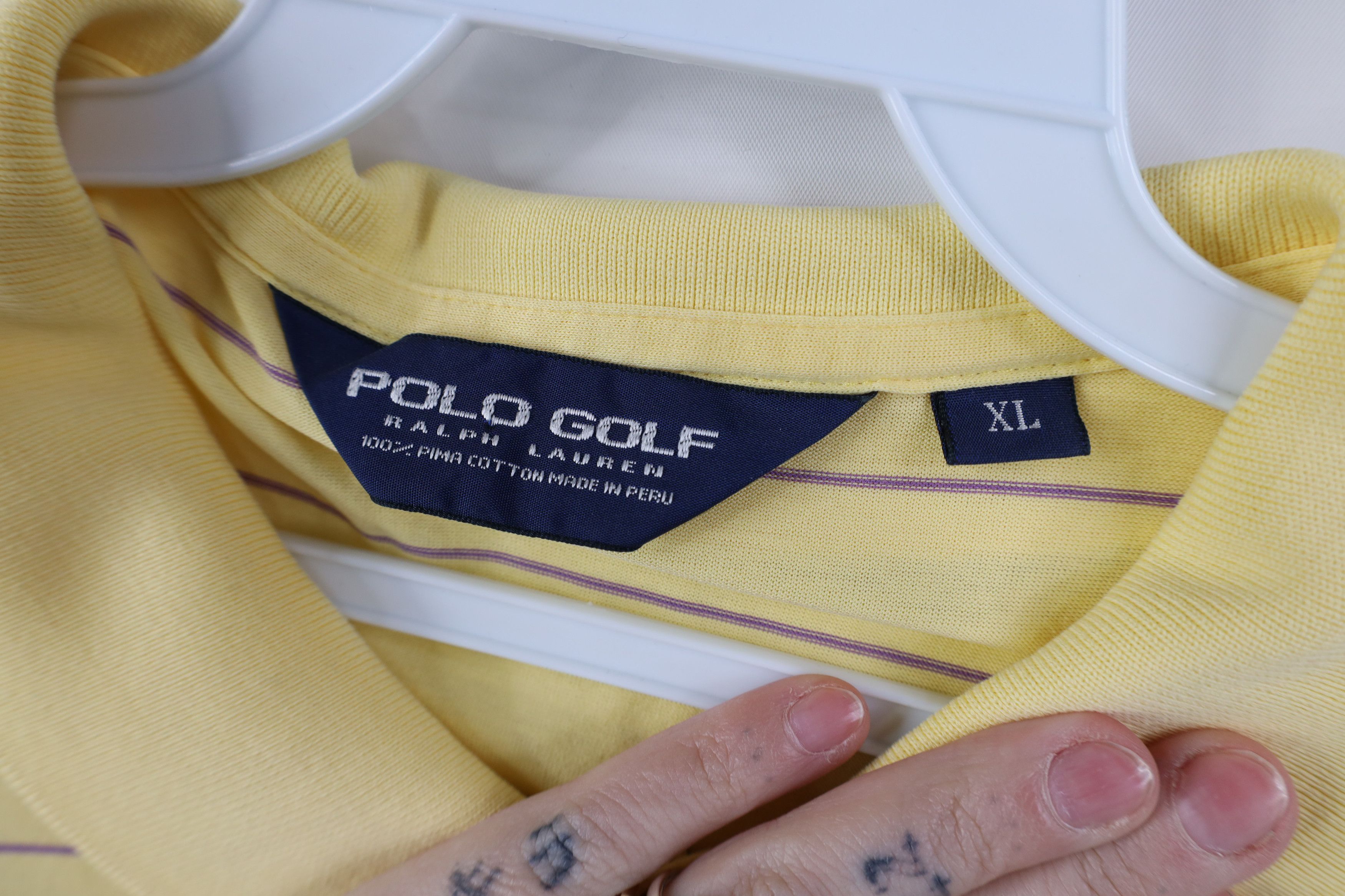 Ralph Lauren Vintage 90s Polo Golf Ralph Lauren Club Striped Polo Shirt Size US XL / EU 56 / 4 - 9 Thumbnail