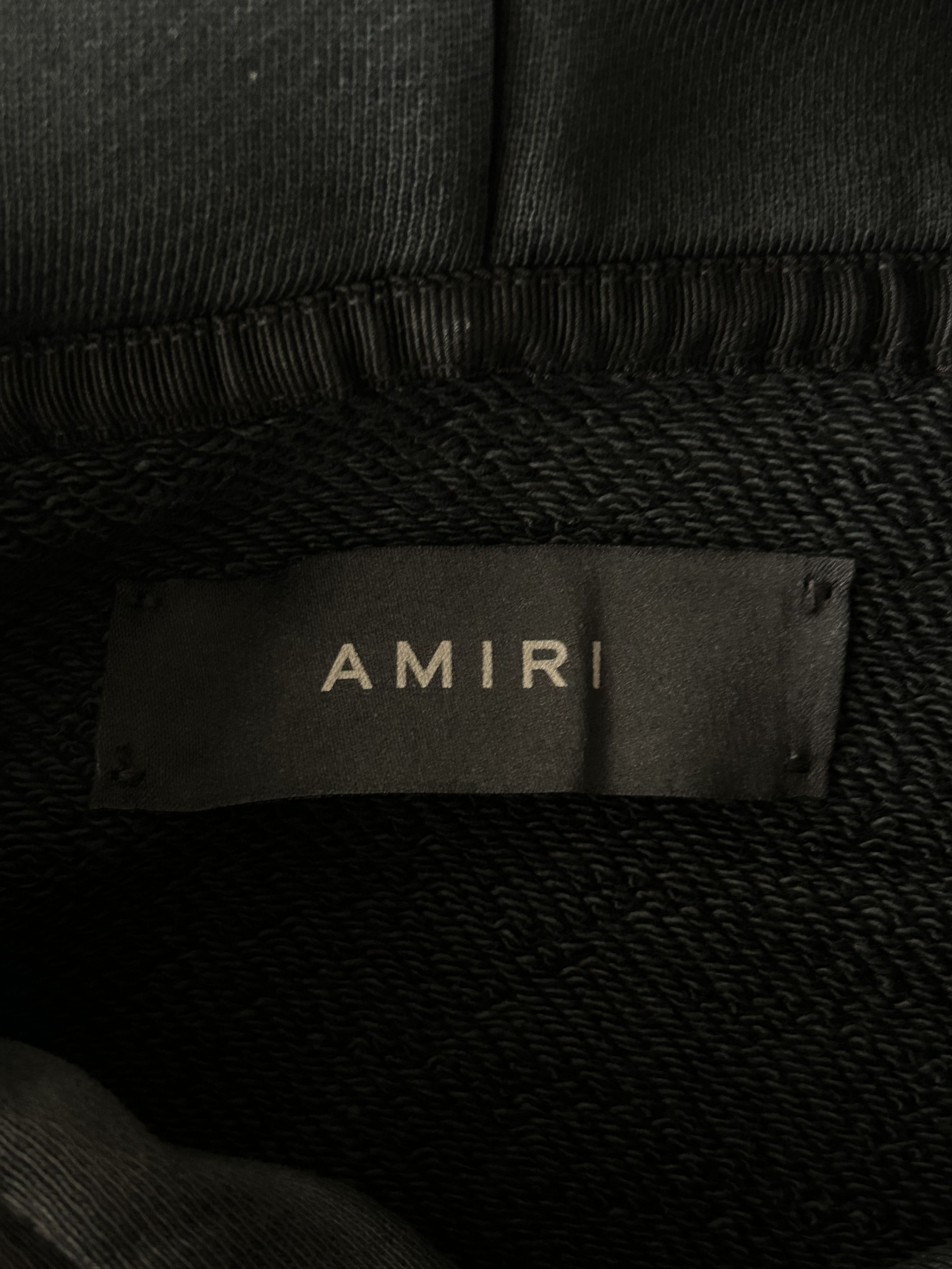 Amiri Amiri Black & Yellow Track Logo Hoodie Size US L / EU 52-54 / 3 - 3 Thumbnail