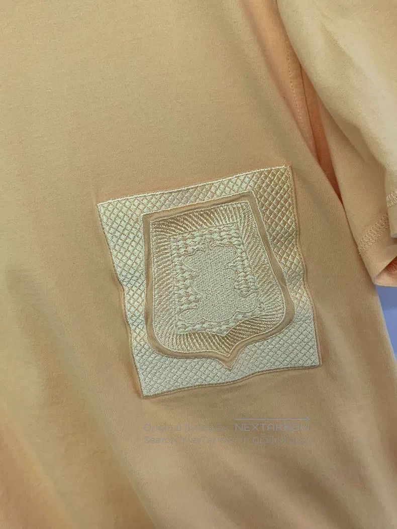 Hermes Hermes Yellow embroidered pocket T-shirt Size XS / US 0-2 / IT 36-38 - 2 Thumbnail