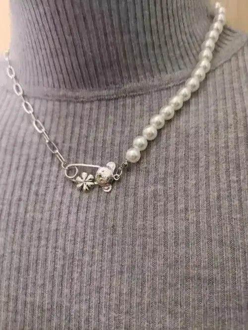 VIBE Pin Bear Punk Necklace Chain Choker Size ONE SIZE - 1 Thumbnail