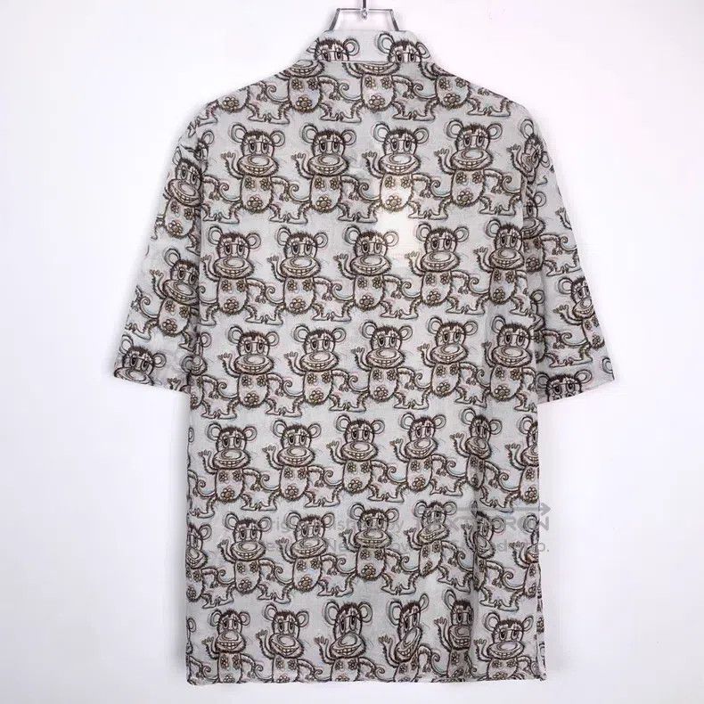 Dior Dior Size 41 Logo embroidered animal full print lapel short Size US XXS / EU 40 - 2 Thumbnail