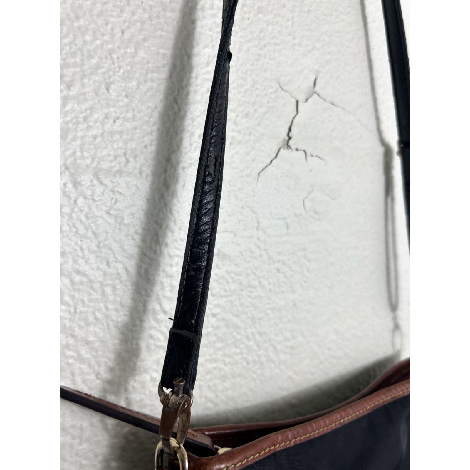 Dooney & Bourke Dooney & Bourke Shoulder Bag Small Black Polyester Leather Trim Womens Size ONE SIZE - 4 Thumbnail