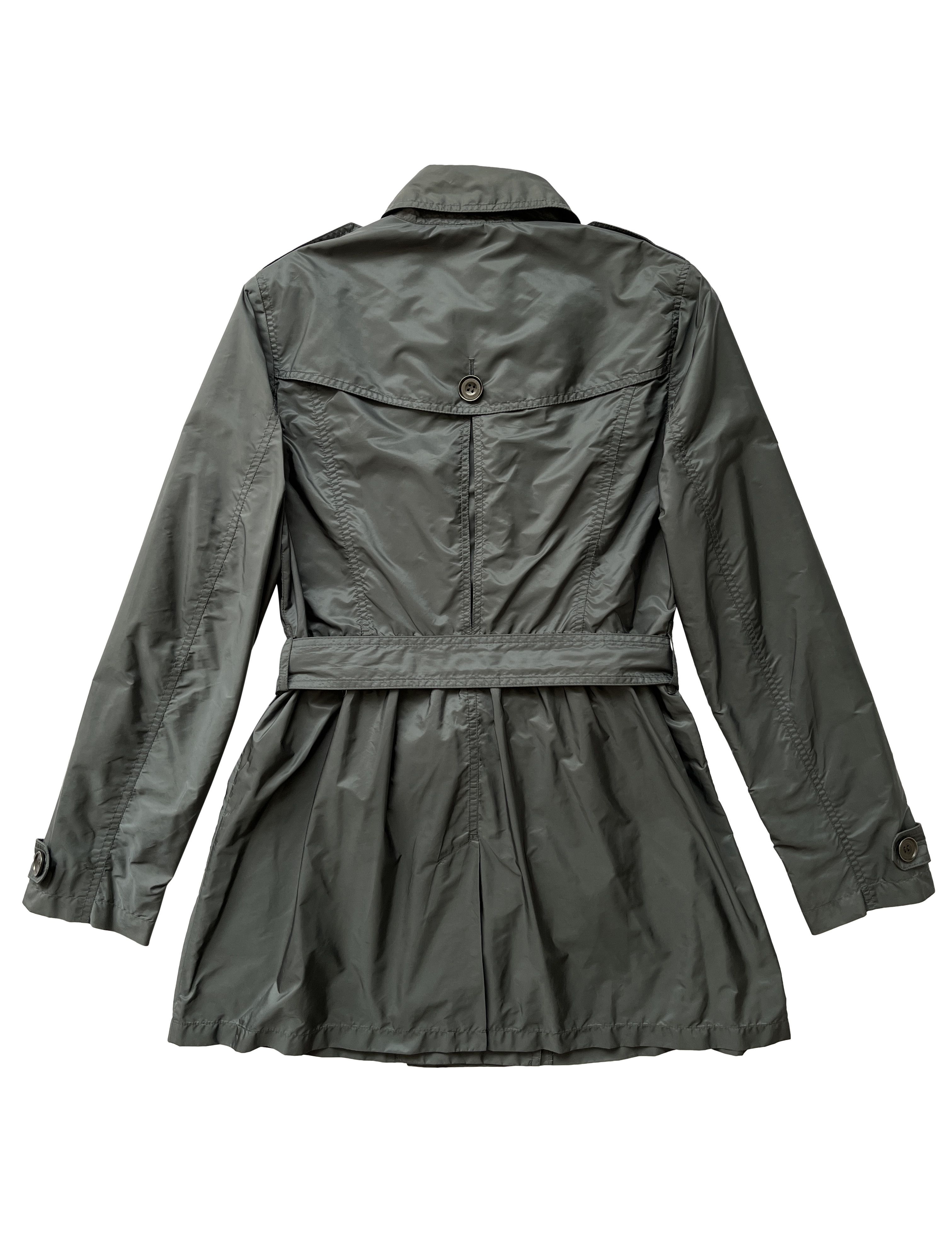 Burberry ⚡️QUICK SALE⚡️Burberry Blue Gray Belted Rain Trench Coat Size M / US 6-8 / IT 42-44 - 2 Thumbnail