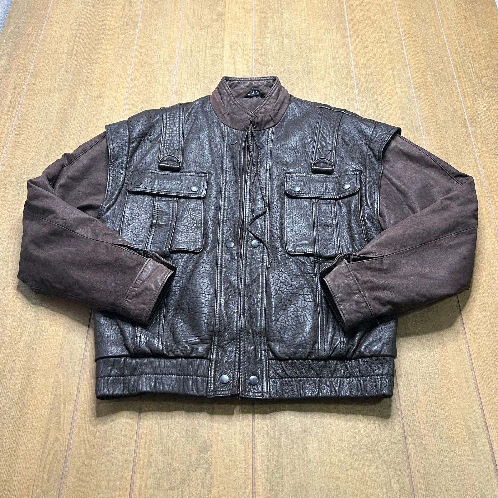 Elliott Vintage Elliot Kastle Leather Jacket Brown Aviator Bomber 40 Size US M / EU 48-50 / 2 - 12 Thumbnail