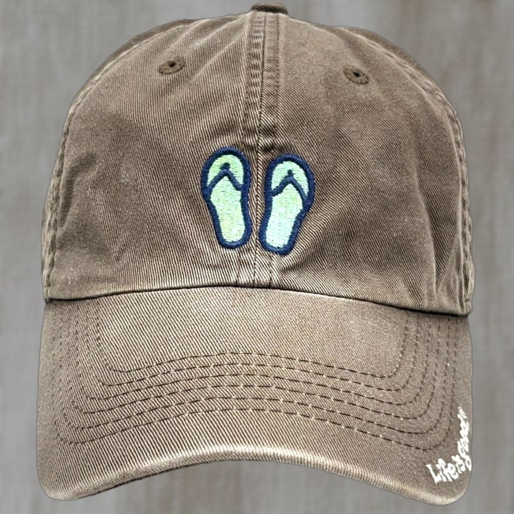 Life is Good Life Is Good Hat Cap Baseball Dad Brown Adjustable Strap Back Twill 100% Cotton Mens Casual Beach Size ONE SIZE - 1 Thumbnail