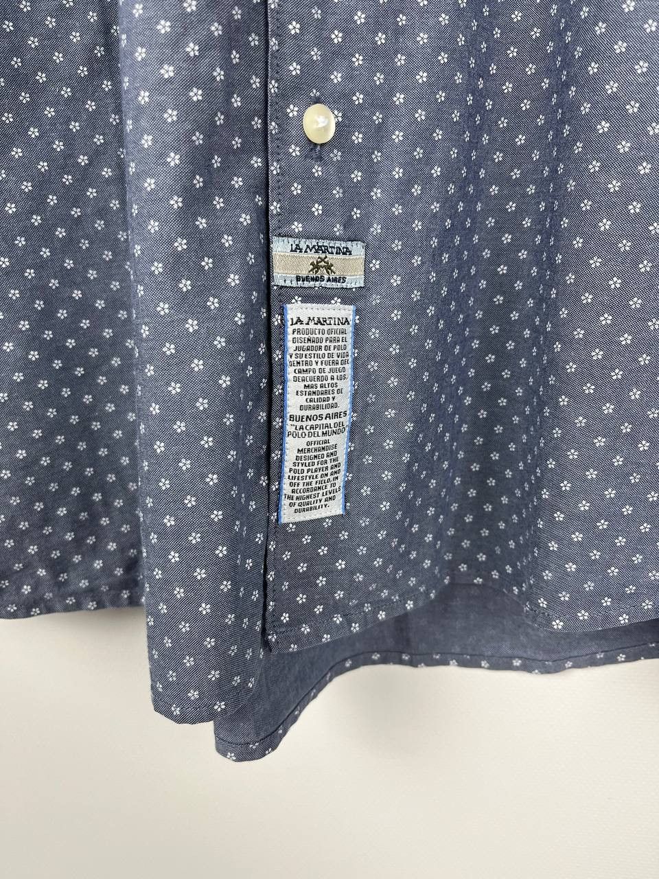 La Martina La Martina Mens Shirt Royal British Legion Crest Star Print Size US L / EU 52-54 / 3 - 5 Thumbnail