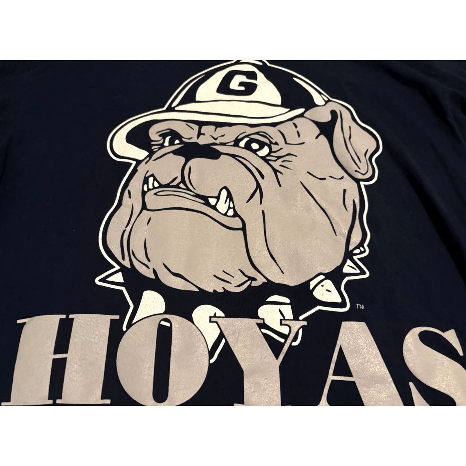 Vintage VINTAGE Georgetown Hoyas The Game Long Sleeve Navy Shirt XL Men's Blue 90s Comfort Crew Neck Graphic Print T-Shirt Size US XL / EU 56 / 4 - 3 Thumbnail