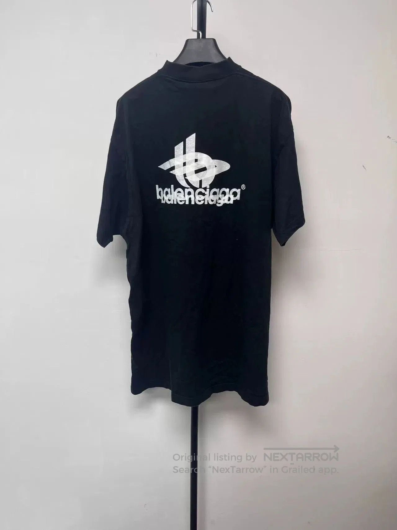 Balenciaga Balenciaga Logo Print Crewneck Short Sleeve T. Size US M / EU 48-50 / 2 - 2 Thumbnail
