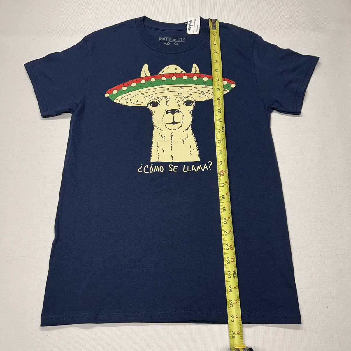 Riot Society Riot Society Llama Tee Shirt Blue Animal Funny Party Skate Size US S / EU 44-46 / 1 - 7 Thumbnail