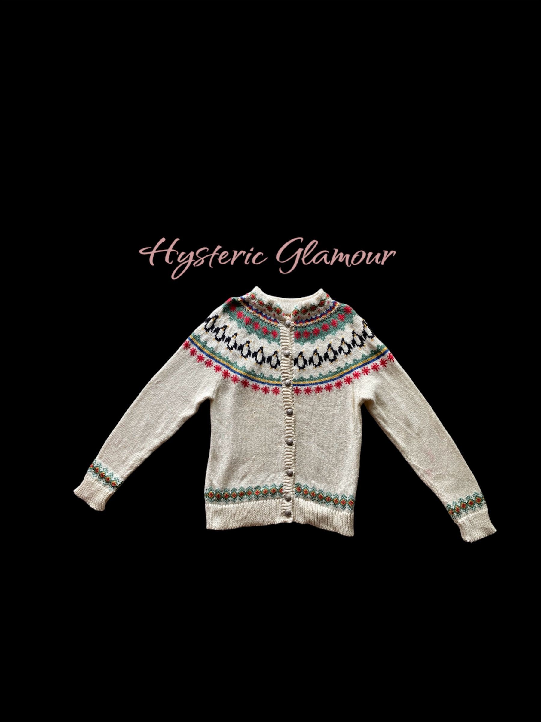 ビンテージhystericニット HYSTERIC Hysteric glamour ビンテージ ニット 顔デザイン ニット