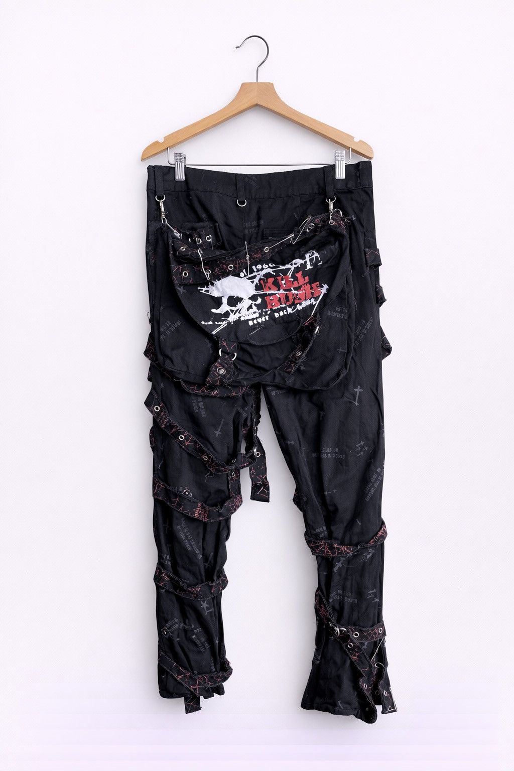 Japanese Brand GLP Gothic Lauta Punk Bondage Pant Black Multi-Strap Archive Size US 30 / EU 46 - 2 Thumbnail