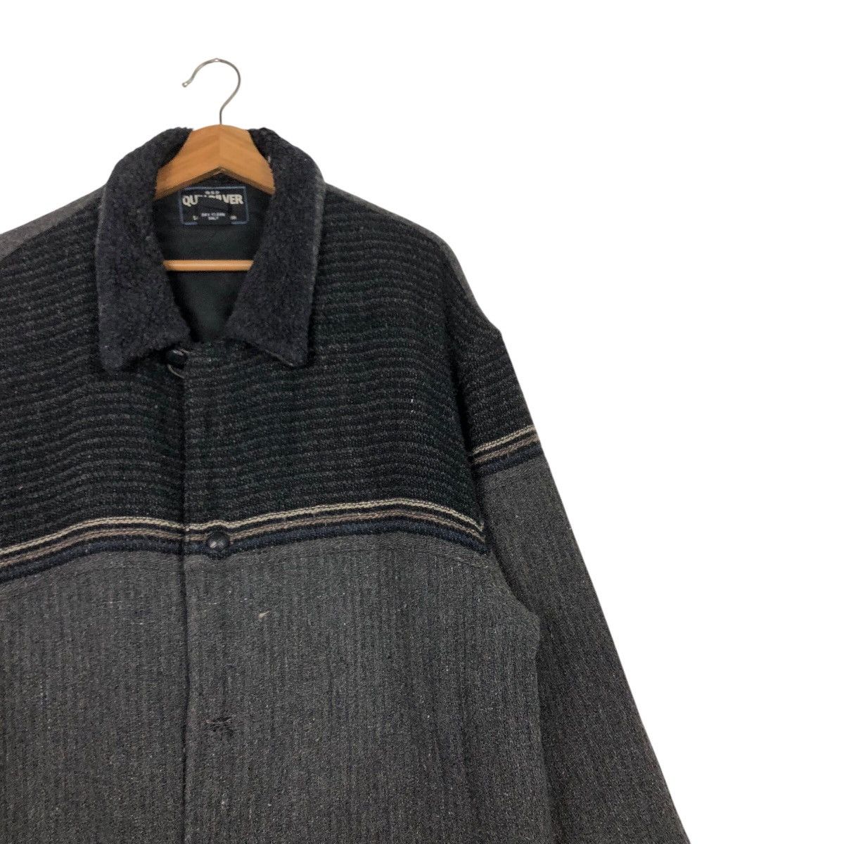 Japanese Brand × Quiksilver × Vintage 📌Vintage Wool Jacket Herringbone Quicksilver Button Size US L / EU 52-54 / 3 - 9 Thumbnail