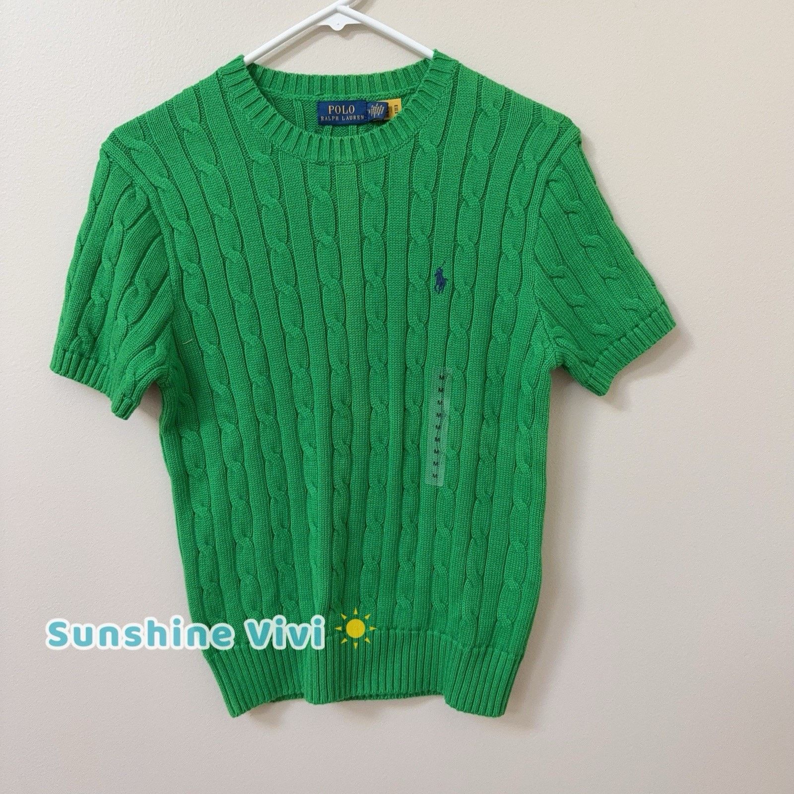 Polo Ralph Lauren NWT Polo Ralph Lauren Woman Cotton Sweater Green medium Size M / US 6-8 / IT 42-44 - 1 Thumbnail