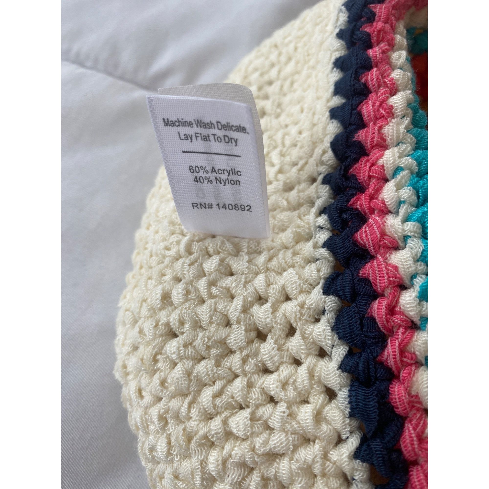 Marine Layer NWT Marine Layer Crochet Bucket Hat in Multi Stripe MSRP$75 Size ONE SIZE - 14 Thumbnail