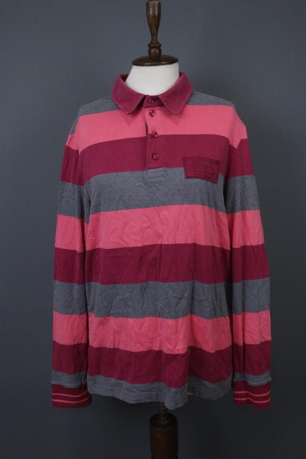 Saint James Saint James Multi Striped Cotton Collared Polo Shirt Size 38 Size US M / EU 48-50 / 2 - 1 Thumbnail