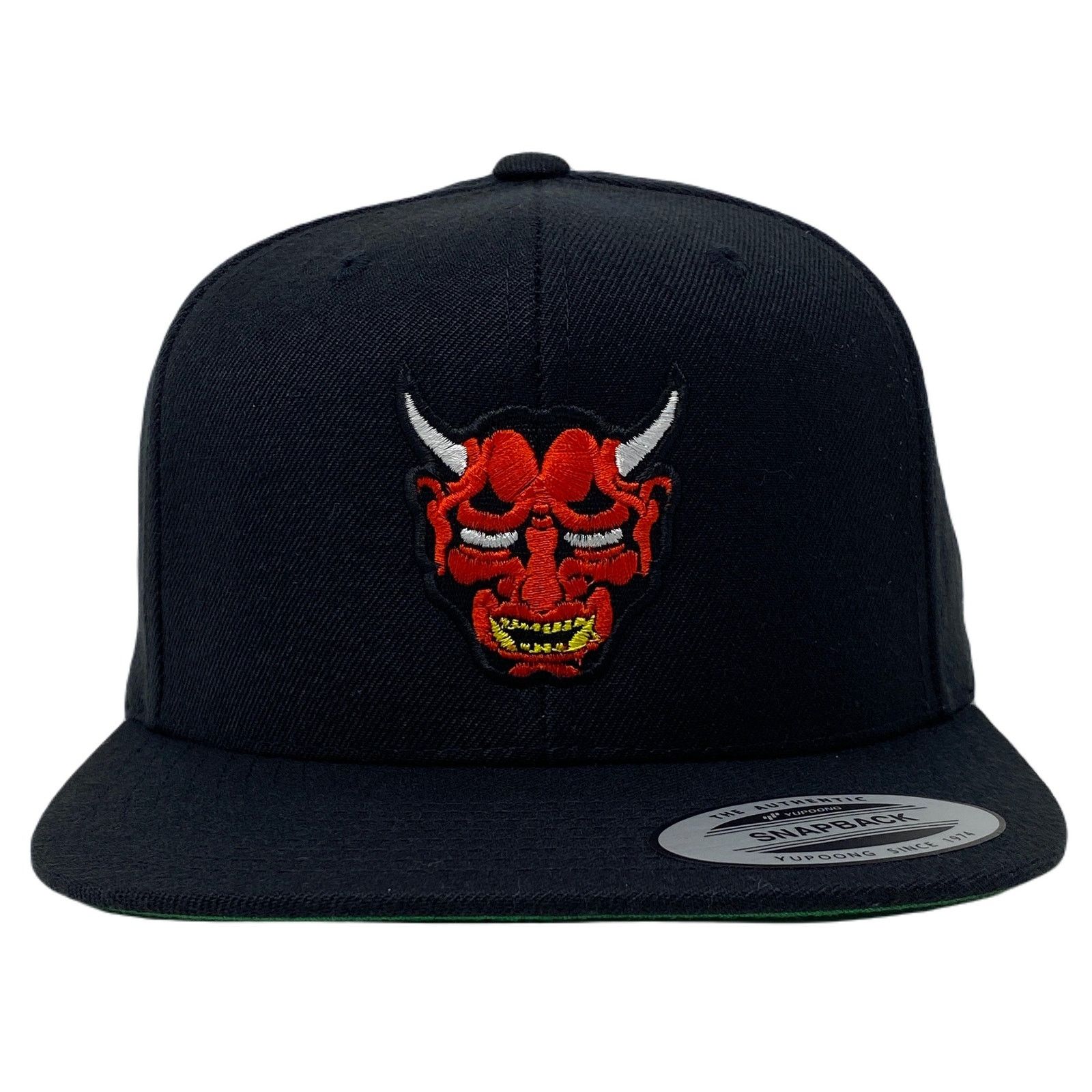 Other Oni Mask Red Snapback Hat Size ONE SIZE - 3 Thumbnail