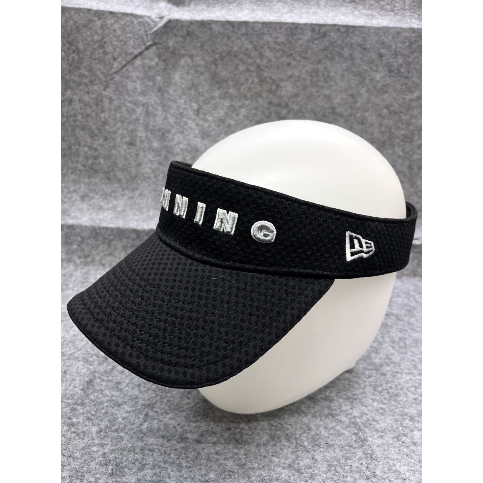 New Era New Era Visor Hat Strap Back One Size Black 100% Polyester Golf Adult Mens Cap Size ONE SIZE - 4 Thumbnail
