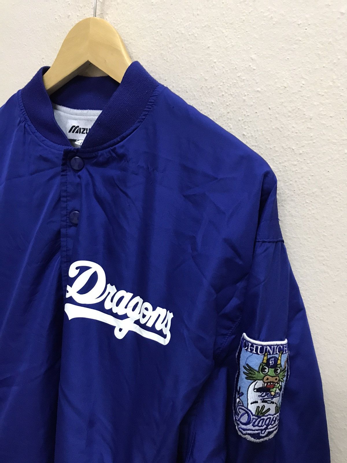 MLB × Mizuno × Vintage Vintage 90s Mizuno X Dragon Baseball MLB Bomber Jacket Size US M / EU 48-50 / 2 - 16 Thumbnail