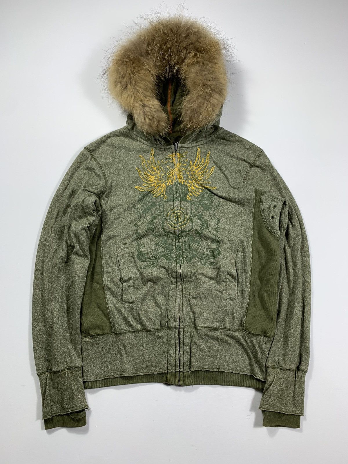 If Six Was Nine Element Faux Fur Zip Hoodie Jacket Size US S / EU 44-46 / 1 - 1 Thumbnail