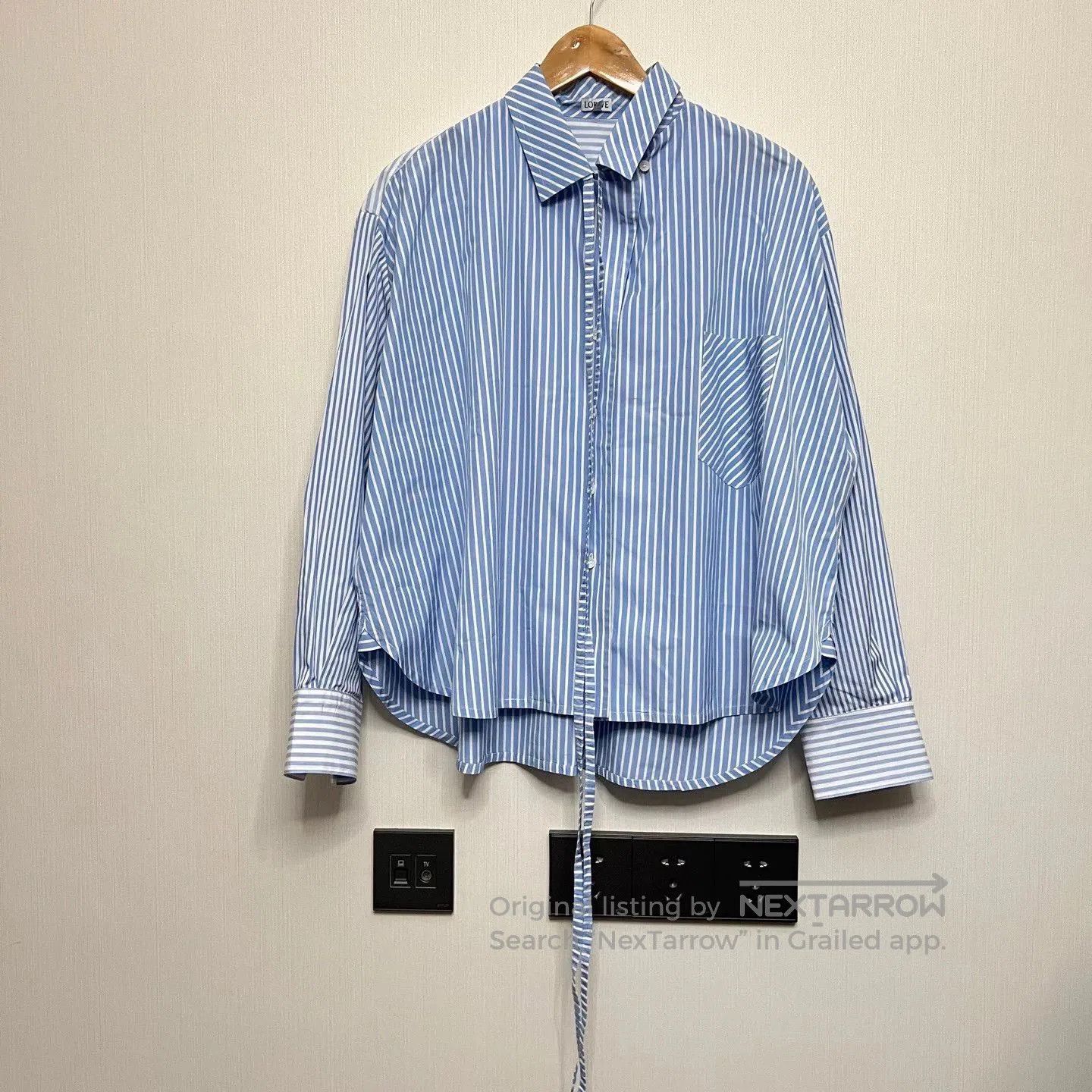 Loewe Loewe Striped Tie-Neck Shirt. Size US S / EU 44-46 / 1 - 1 Thumbnail