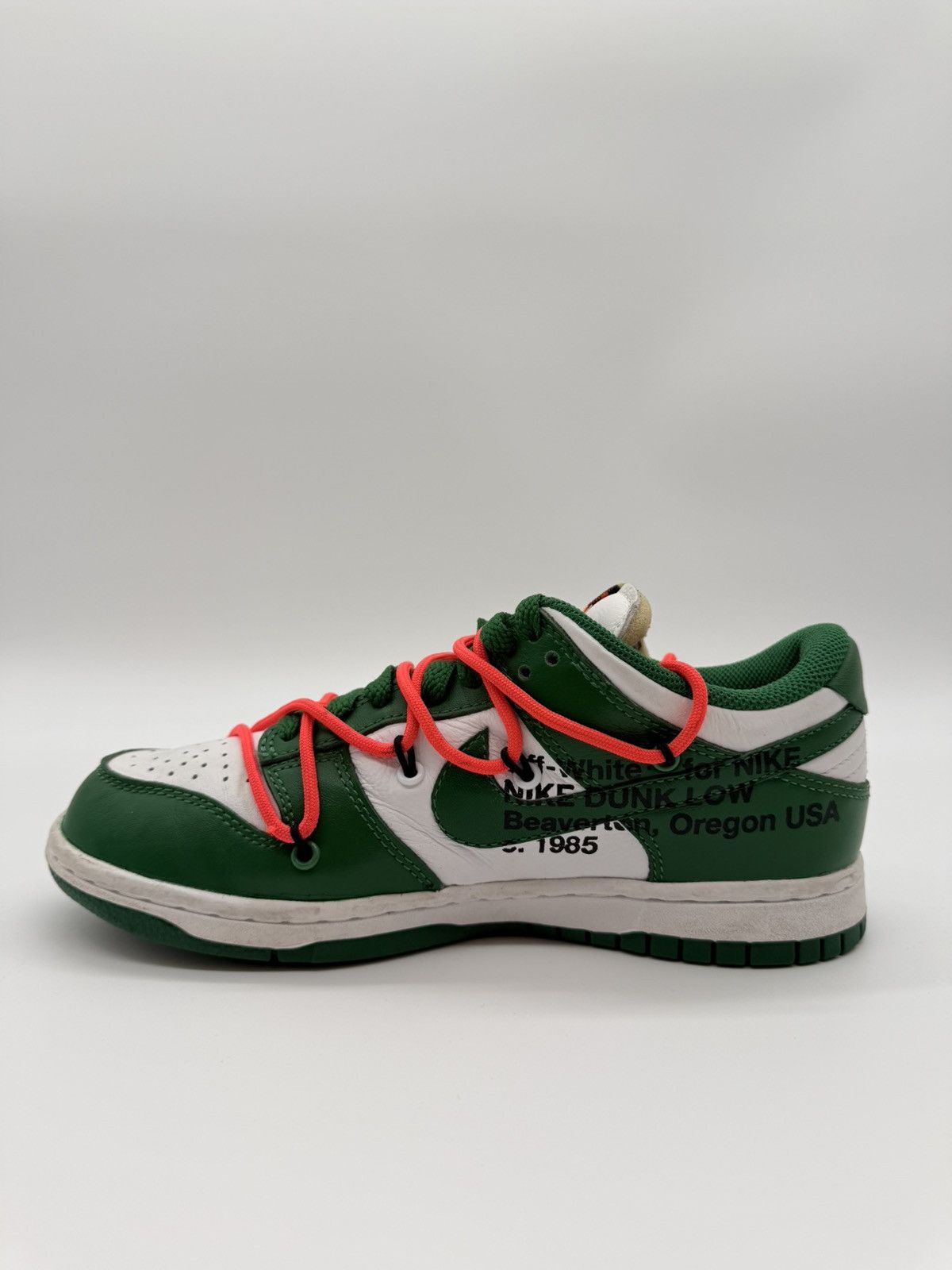 Nike × Off-White Nike Off-White Dunk Low Pine Green EU 36,5 Size US 5.5 / IT 35.5 - 2 Thumbnail