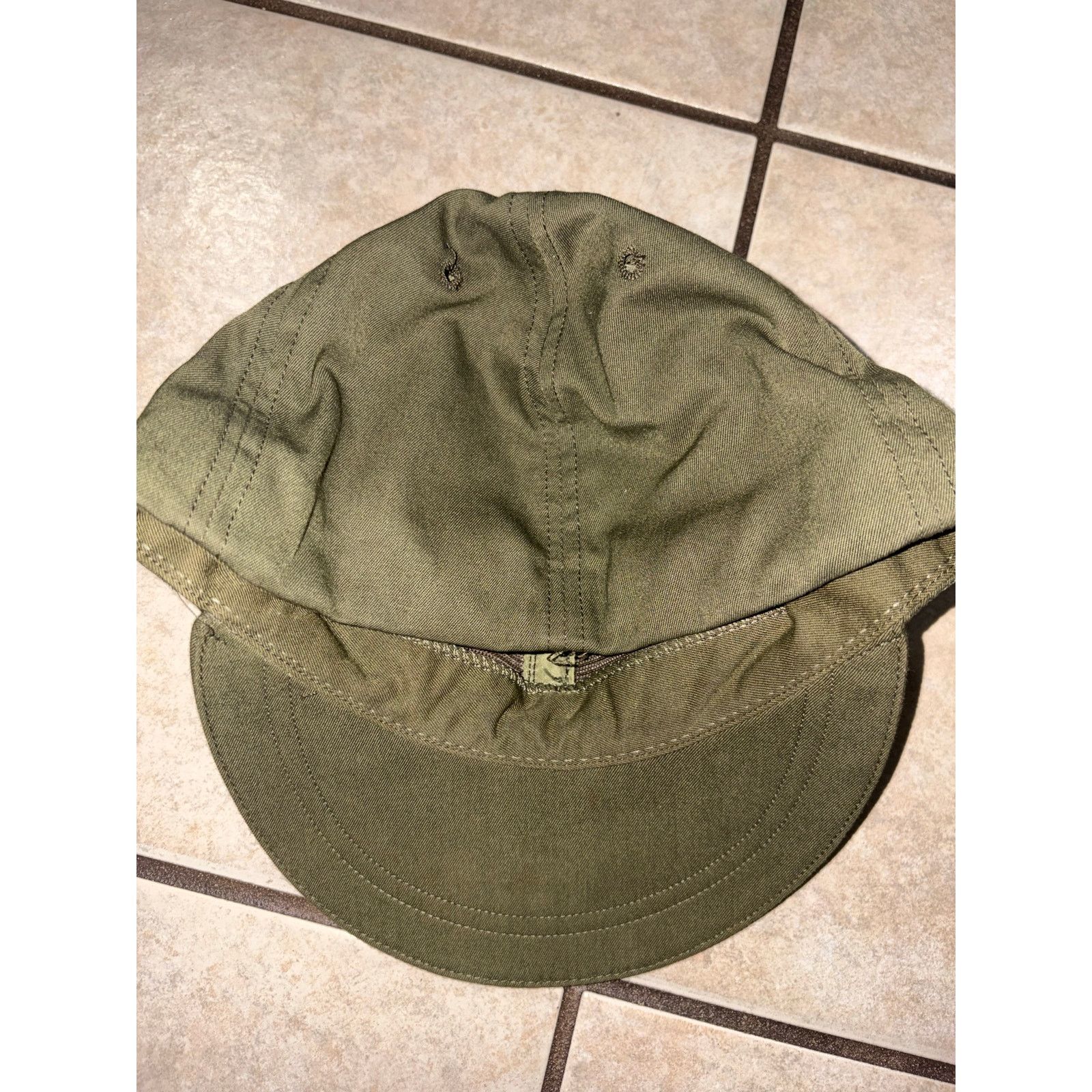 Vintage Vintage US Army veteran field uniform hat green size 7 Size 26 - 2 Thumbnail