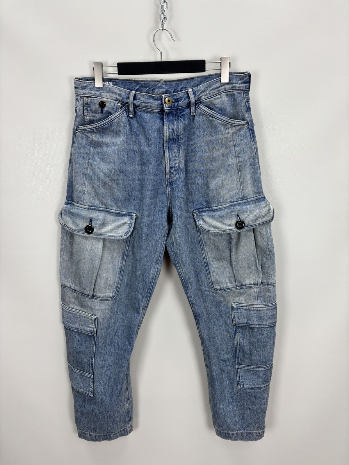 G-Star Mens cargo jeans G Star Raw Size 33/34 Color Blue Size US 34 / EU 50 - 2 Thumbnail