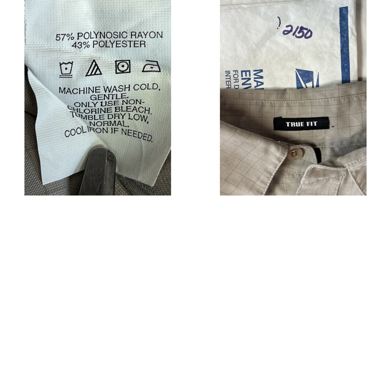 Oakley Oakley Button-Up Short Sleeve Shirt Beige Squares Men's Size Large Pockets Bre breathable Easy Care Lightweight Checkbox? Size US L / EU 52-54 / 3 - 9 Thumbnail