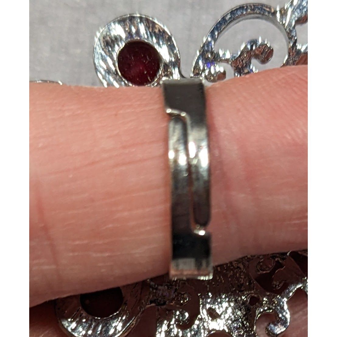Other Rainbow Fairycore Floral Gemmed Statement Ring Adjustable Si Size ONE SIZE - 11 Thumbnail