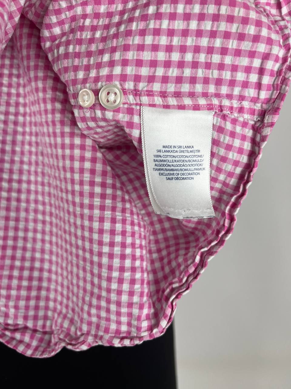 Designer × Polo Ralph Lauren Ralph Lauren Polo Shirt Short Sleeve Seersucker Check (0472) Size US XL / EU 56 / 4 - 6 Thumbnail