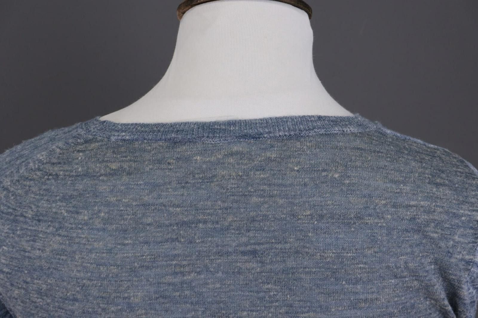 CLOSED Closed Blue Linen Knit Cardigan Sweater Size M Size US M / EU 48-50 / 2 - 10 Thumbnail