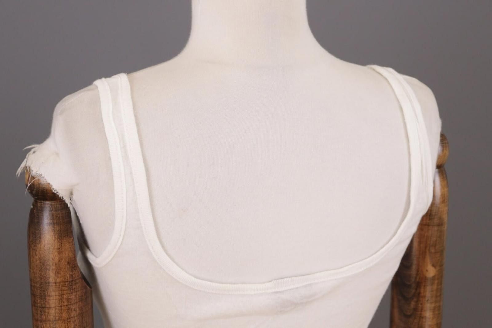 Designer Miss Sixty White/Beige Sleeveless A-Line Short Dress Size M Size M / US 6-8 / IT 42-44 - 12 Thumbnail