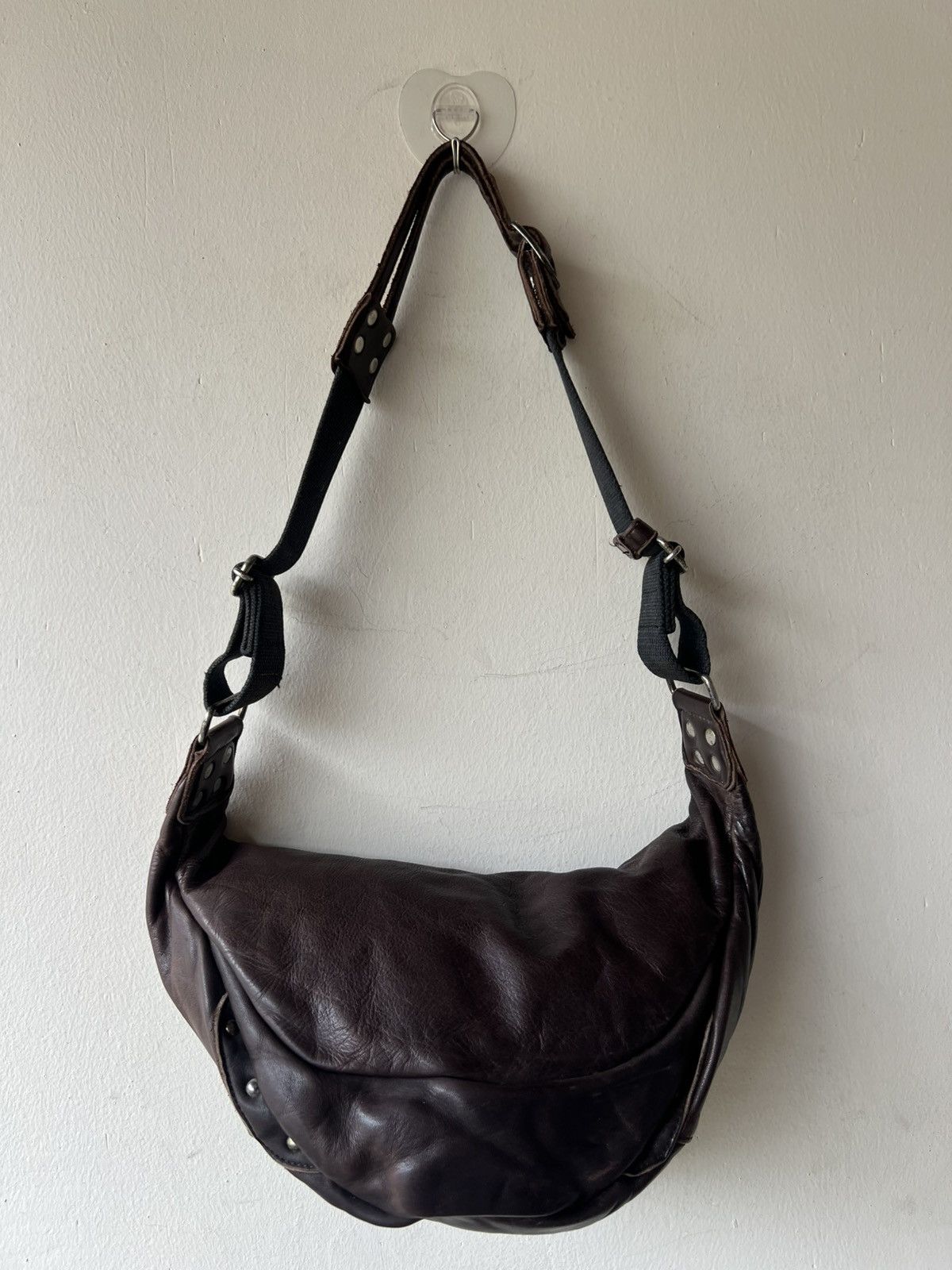 Leather Regalo Tokyo Japan Patina Leather Cargo Chest Bag Size ONE SIZE - 19 Thumbnail