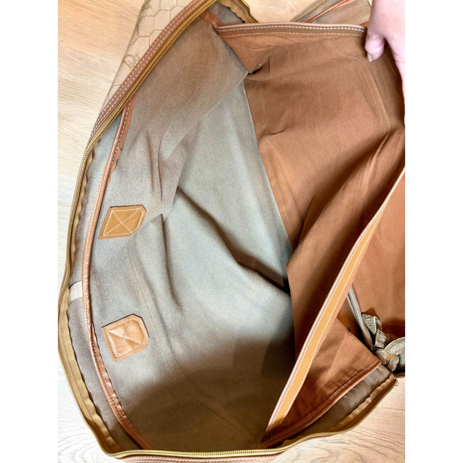 Dior DIOR Monogram Travel Duffle Bag 30x16" Logo Canvas | COA Size ONE SIZE - 6 Thumbnail