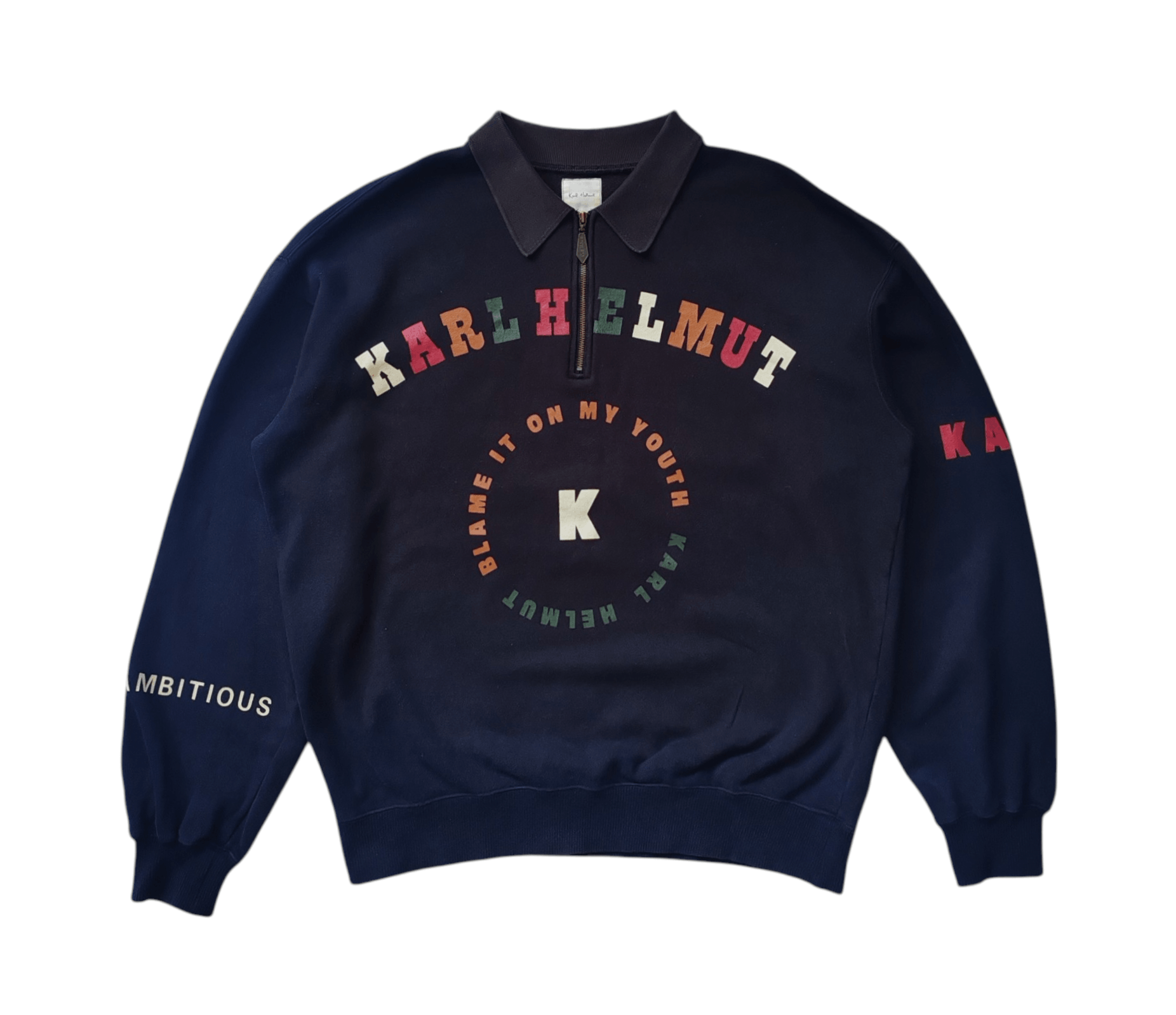 Karl Helmut KARL HELMUT Vintage 90s Sweatshirt size Medium Size US M / EU 48-50 / 2 - 1 Thumbnail