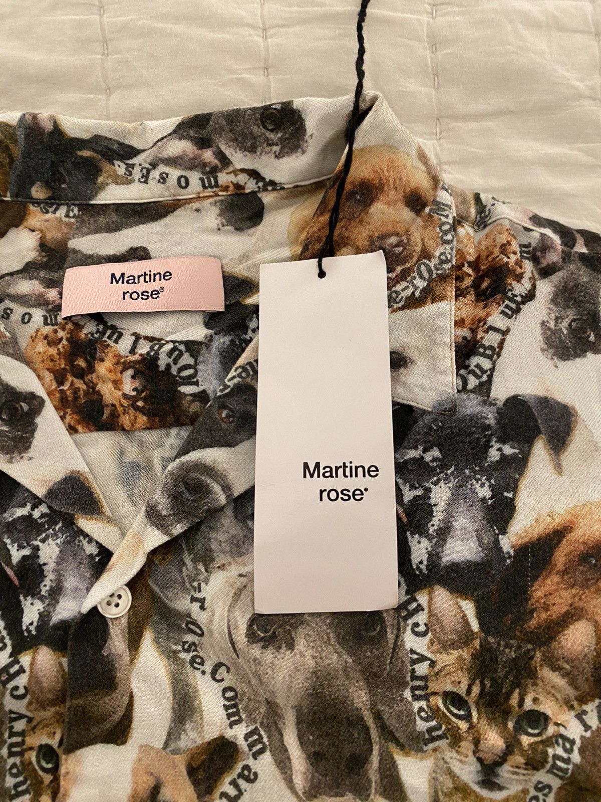 Martine Rose Martine Rose Dog Print Hawaiian Shirt XL Size US XL / EU 56 / 4 - 8 Thumbnail
